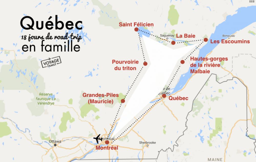 voyage quebec en famille